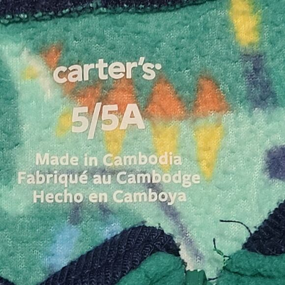 Carters truck footed fleece pajamas 5 - Picture 2 of 3
